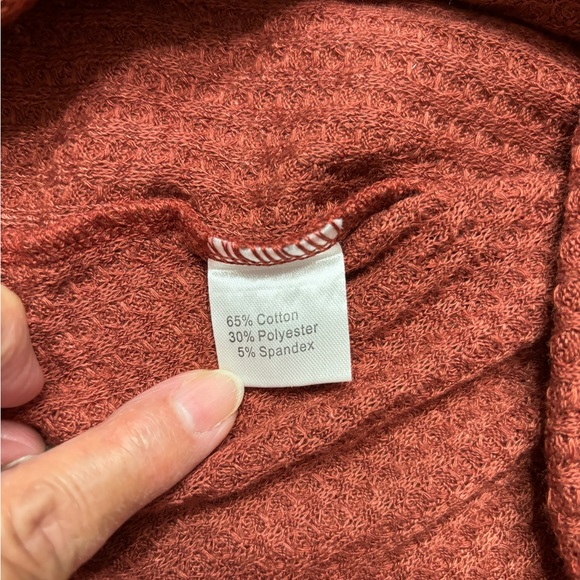 Grace & Emma Waffle Knit Snake Skin Print Design Top Sweater Size 2XL - Picture 5 of 8